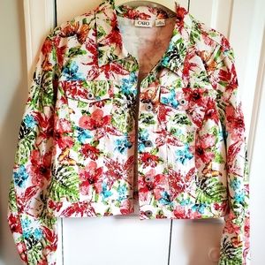 CATO -NWOT - CROPPED JACKET/TROPICAL VIBE